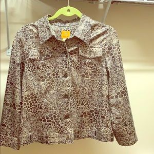 Women’s animal print blazer size 14 - pre owned